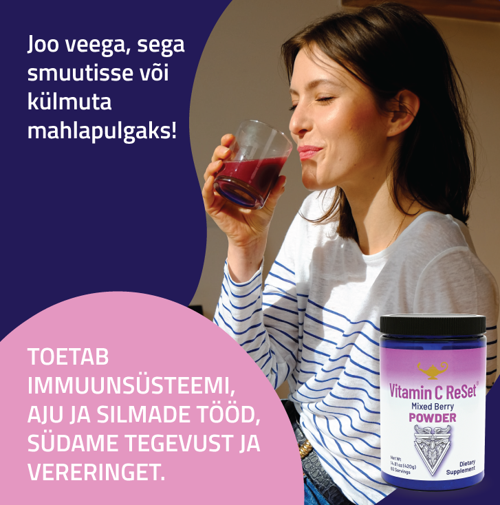 Täislooduslik C vitamiin - parim alustala immuunsusele! PARIM TURUL! SOODUSHINNAGA!