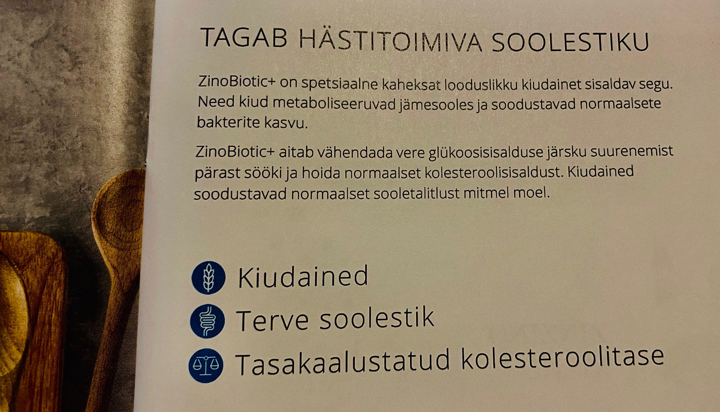 Zinobiotic+ Parim PREbiootikumi blend - Tee Oma Kõhule Pai! Kõhukinnisuse puhul parim abiline!