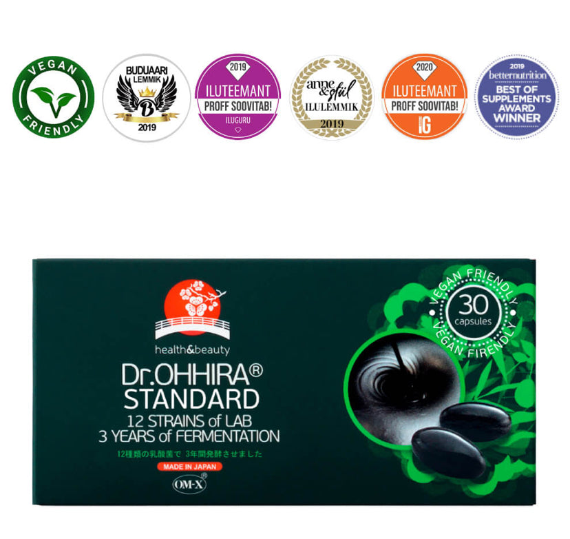 Dr.OHHIRA® STANDARD 3-AASTANE RETSEPT 12 SORDI ELUSBAKTERITEGA 30TK