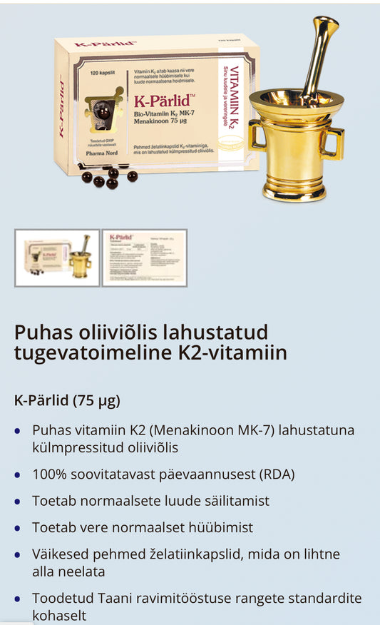 K2 vitamiin 75mcg